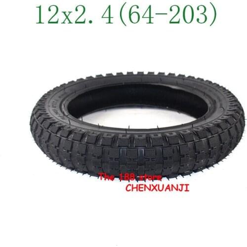 Free Shipping Hot Sale New 12x2.4 Tire Electric Scooter Tyre for Kids Bike 12 Inch 64-203 Children Bicycle Tire