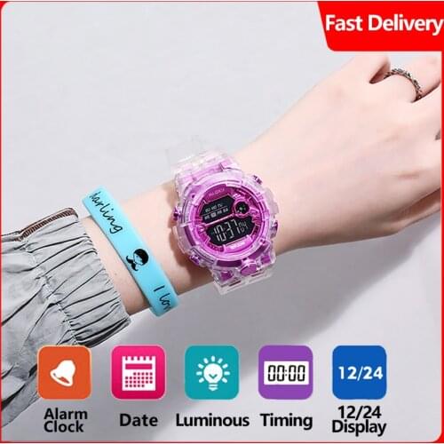 Luxury Women Digital Watch Men Multifunction Waterproof Women Watches Unisex Male Watch Rectangle Children Sport Watches