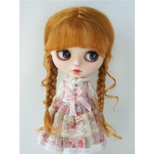 JD2031 100% Long Angola mohair Lovely Anna braids BJD doll wigs size 10-11 inch Doll accessories
