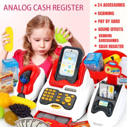 New Simulation Masters Classic Cash Register Toys Childrens Role Play Supermarket Cash Register Gifts For Children