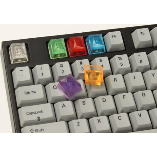 PBT Keycap Custom Cartoon Gem Mechanical Keyboard Keycap For Cherry MX Accessories Game Configuration Keyboard Keycap
