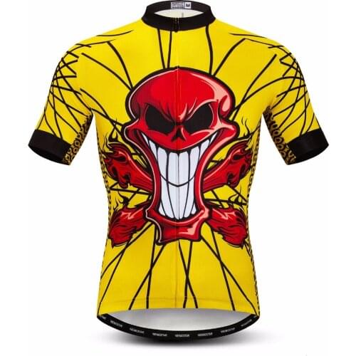 Team Cycling Jersey Men Summer Road Bicycle Jersey maillot Ciclismo Racing Sport Short sleeve MTB Bike Clothing Youth Yellow