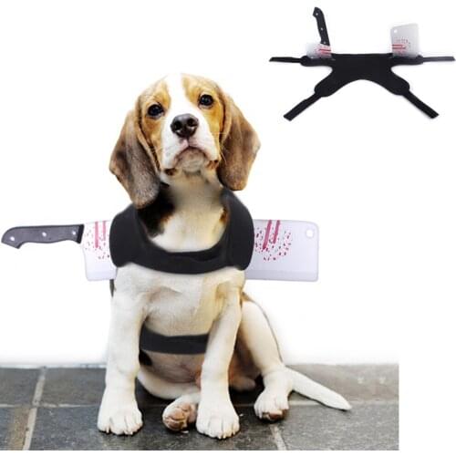 Pet Cat Harness Costume Halloween Christmas Dress Pet Funny Clothes Spider Hammer Knife Design Pet Costmes for Small Dog Cat