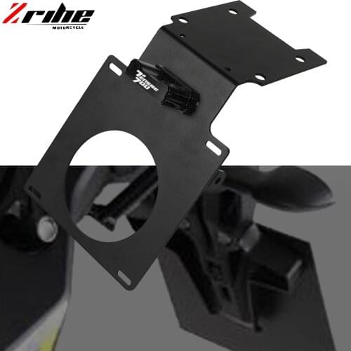 Motorcycle Rear fender License LED Lamp Number Plate Frame Holder Bracket For Yamaha Tenere700 T7 XTZ700 XT700Z Tenere 2019-2021