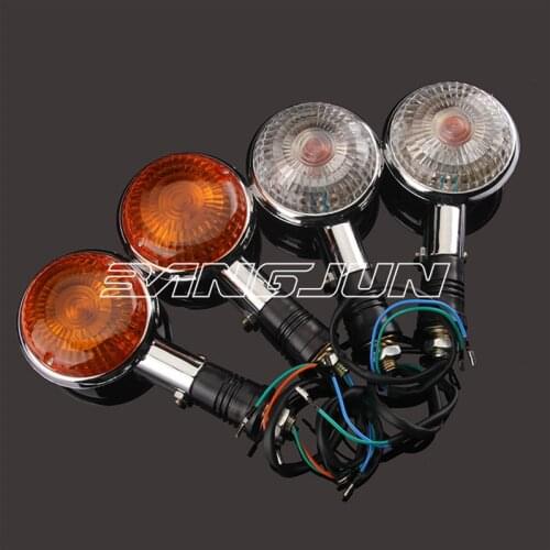 Round moto accessories for yamaha XV250 400 Drag Star 400 Drag Star650 turn signal light indicator motorcycle flashing blinker