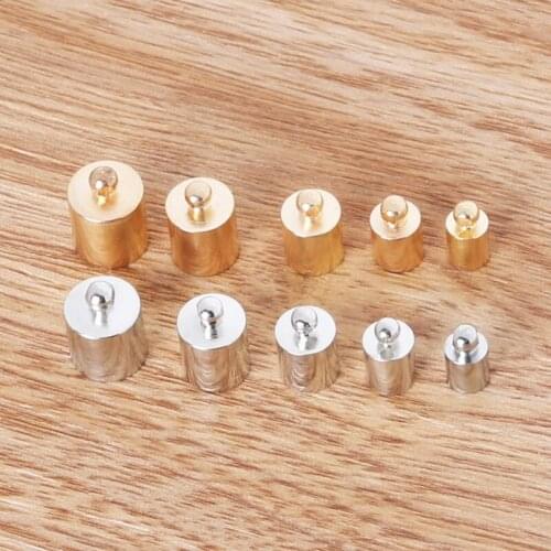 Many size 2 colors for choose Brass Bell Buckle Clasps Hooks for choose End Caps Jewelry Findings for DIY FKG045