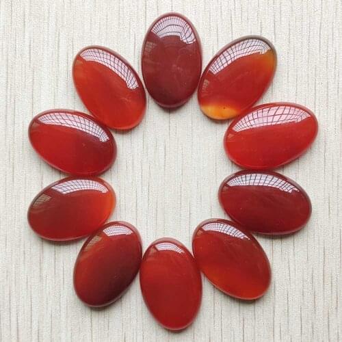 2017 fashion hot sell good quality natural red onyx Oval CAB CABOCHON stones beads 20x30mm 10pcs/lot Wholesale Free shipping