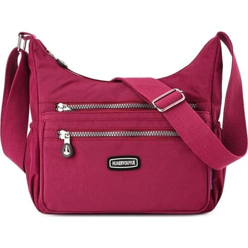 Nylon Women Messenger Bags Casual Ladies Purse Handbag Female Crossbody Bags Shoulder Bags Waterproof Tote