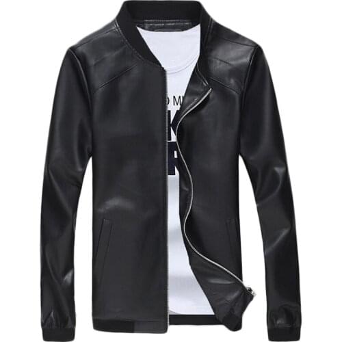 New Bomber Jacket Men Overcoat Casual Jackets Mens Pu Leather Outwear Windbreaker Coat Masculina Vestehomme Clothing
