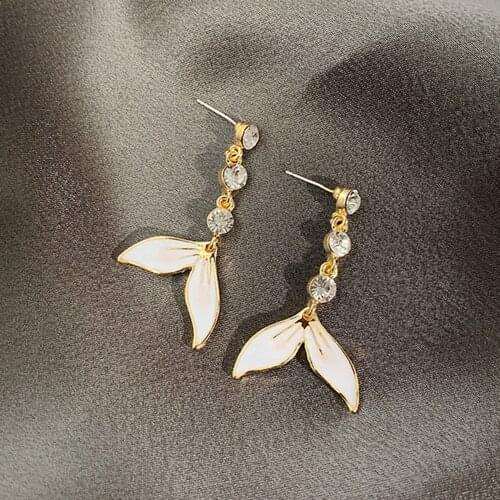 New Arrival Fashion long fishtail earrings ladies earrings wholesale