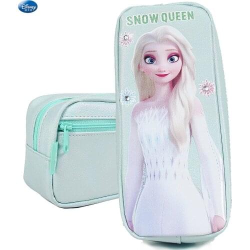 Disney Pencil case ice and snow 2D Pencil box for graphic primary school students children large capacity Girl Birthday Gift