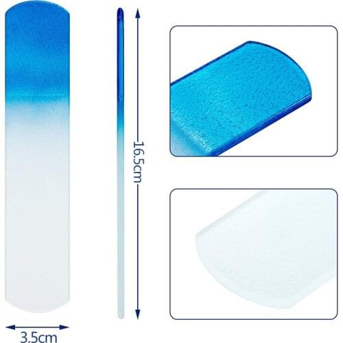 Glass Foot File - Crystal Foot File Callus Remover, Pedicure Rasp, Hard Skin Remover Tool for Smooth Hands and Feet with Nano