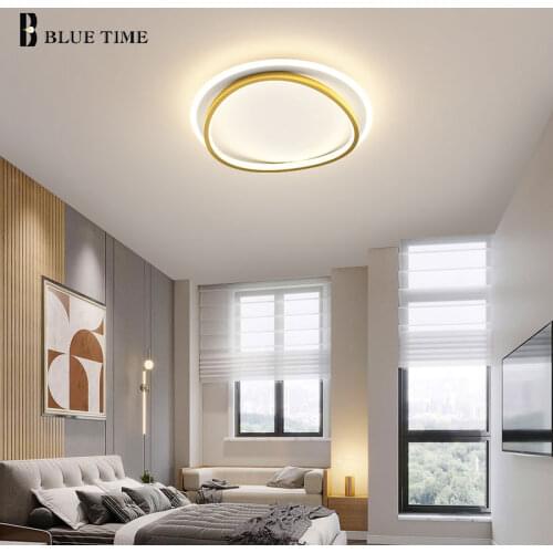 Black&Gold Finished Simple Led Ceiling Lamp For Living room Bedroom Dining room Kitchen Surface Mount Indoor Ceiling Light Lamp