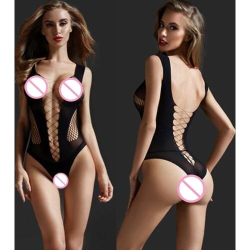 Sexy Lingerie Bodysuits Lace Babydoll Plus Size Perforate Underwear Sleepwear Teddies Sleepwear Dress Body Suits Sexy Nightwear