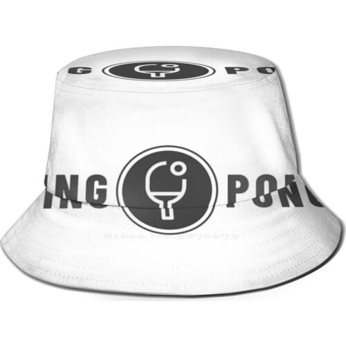 Ping - Pong Logo Fishing Hunting Climbing Cap Fisherman Hats Pingpong Trainer Instructor Team Athlete Ping Pong Ping Pong Funny