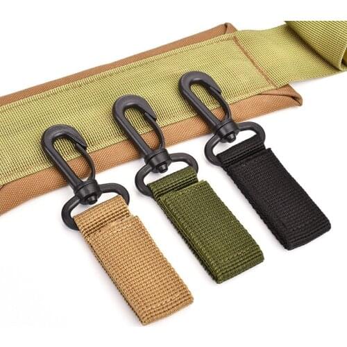 Lanyard keychain Webbing Ribbon Hanging Buckle Lanyards Carabiner Car Keychain Hook Tactical Belt Quick Lanyard