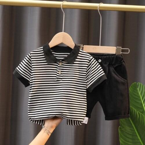 Toddler boy Clothes Set Summer 2020 5 6 Years Fashion Short Sleeve T shirt+Shorts boys Outfits Kids Clothing