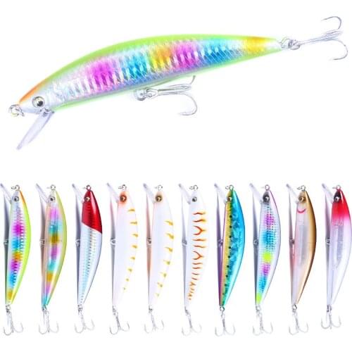 13cm 39g Sinking Minnow Fishing Lure Artificial Hard Bait Trolling Crankbait Bass Wobbler Pike Carp Fishing Tackle Pesca