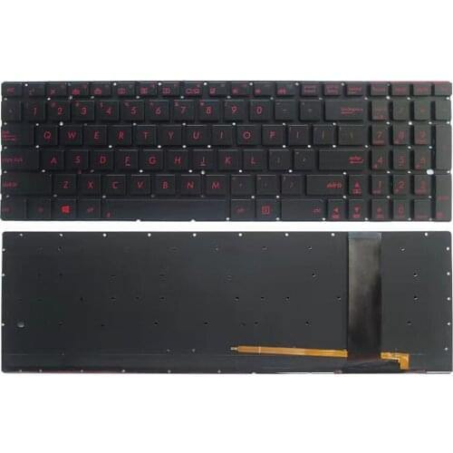 US keyboard For ASUS N56 N56V U500VZ N76 R500V R505 N550 N750 Q550 with backlit US laptop keyboard