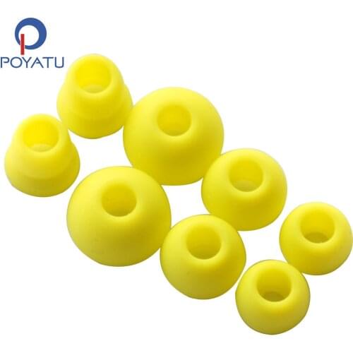 POYATU Eartips Tips For Powerbeats 2 Wireless Sports Earhook Silicone Gel Eartips Ear Tips For Powerbeats 3 Wireless Eartips