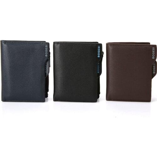 Soft PU Leather High Quality Mens Wallet Male Bi-Fold Short Wallets Small Casual Card Holder Coin Purse Photo Holders Leisure