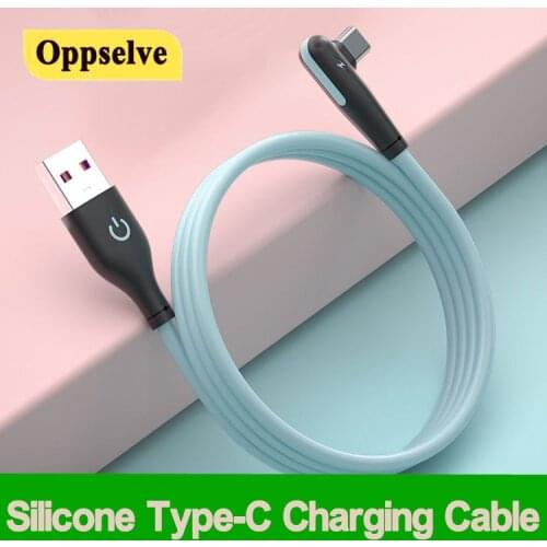 Liquid Silicone Super Quick Charge Type C Charging Cable For Huawei Mate 40 P40 P30 Pro Samsung Xiaomi Redmi USB Data Wire Cord