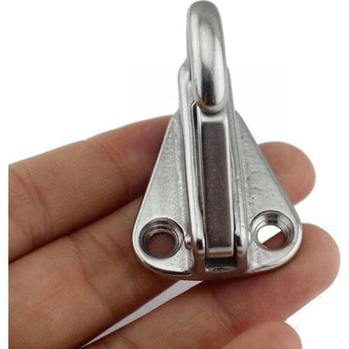 1Pcs Marine 316 Steel Mini Boat Fender Hook Marine Fender Pad Carabiner Sailing Hooks Silver Eye L0I9