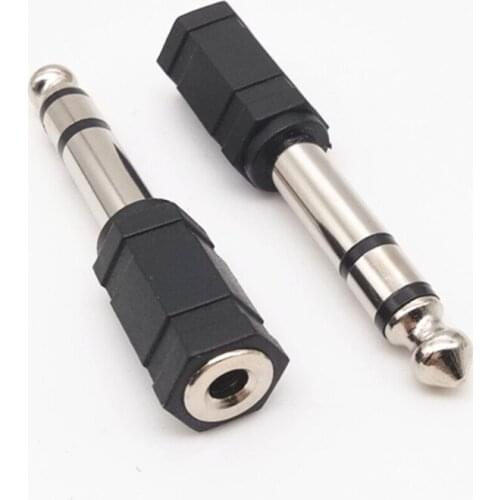 10pcs 6.5 Male To 3.5 Female Audio Converter Head, 6.5MM Microphone Converter Headall To Large Microphone Converter Head