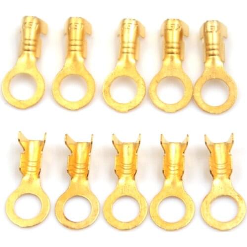 100 Pcs Car Speaker 5.2mm Female Spade Terminal Wire Connector New Sale