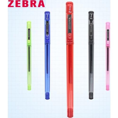 2019 Zebra JJ1 Gel Pen 0.5 mm Sarasa Push Clip Ink Colored Pole Rubber Non-slip Handshake For Office & School