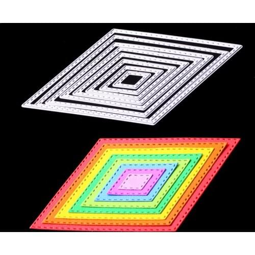 8pcs Frame Metal Cutting Dies for scrapbook Stencils for Craft Paper DIY Scrapbooking new die Cut Template