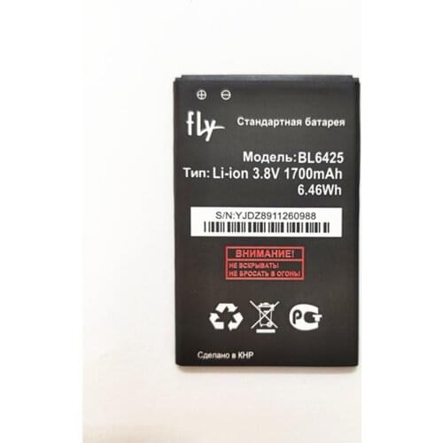 New 1700mAh BL6425 battery For fly FS454 Nimbus 8 Phone Rechargeable Replacement Battery