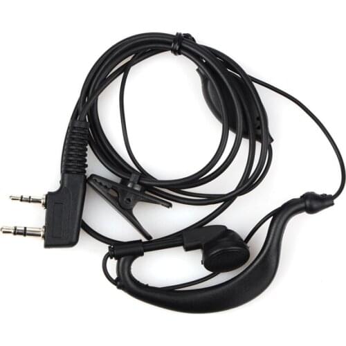 Acoustic Tube PTT Mic Earpiece Walkie Talkie Headset For Kenwood KPG27D TH-D7 TK-208/308