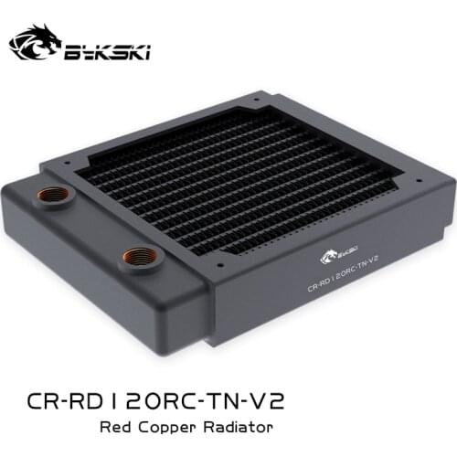 Bykski PC Cooling G1/4 Copper 120mm Radiator Water Cooler Row For 120m 12cm Fan 30MM Thick CR-RD120RC-TN-V2