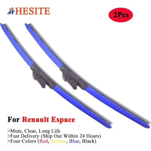 Colored Frameless Hybrid Car Windshield Wipers For Renault Espace 3 4 5 III IV V Accessories 2000-2020 2Pcs 28" Windscreen Blade
