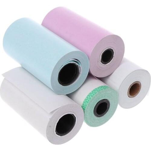 Photo Paper Mini Printable Sticker Roll Thermal Printers Clear Printing Smudge-Proof Portable