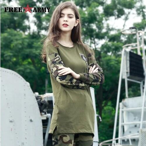 Женские рубашки с длинным рукавом Free Army China At AliExpress