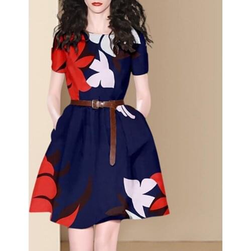 GLOSVDE Womens Casual Dresses