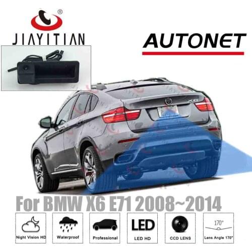 JIAYITIAN Trunk Handle camera For BMW X6 E71 2008 2009 2010 2011 2012 2013 2014 Rear View camera backup CCD Night Vision camera
