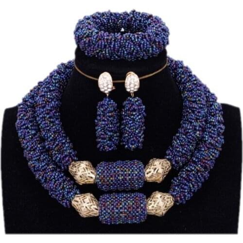 Dudo Choker Necklace Set 2 Layers Bold Design Handmade Craft Jewellery Set 3 Pcs Crystal Accessories 2020 Free Shipping