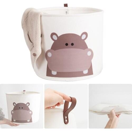 Felt Storage Basket Foldable Laundry Basket Bathroom Accessories Cute Organization Large Capacity Toy Storage Baskets
