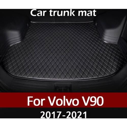 MIDOON Car trunk mat for Volvo V90 2017 2018 2019 2020 2021 cargo liner carpet interior accessories cover