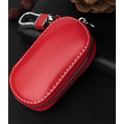 Leather Men & Women Car Key Bag Wallet Key Case Fashion Brand For Renault Opel JEEP Car accessories Bag Organizer