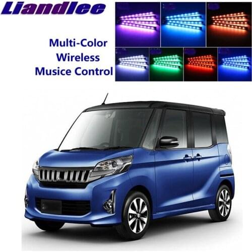 LiandLee Car Glow Interior Floor Decorative Seats Accent Ambient Neon light For Mitsubishi eK Space Custom