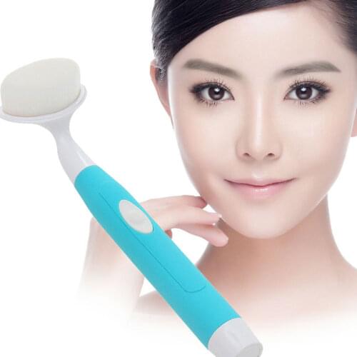 Hot Ultrasonic Massage Facial Care Cleaner Peeling Exfoliator+2In1 Head Replacement Sonic Vibration Face Cleaner Toothbrush Set
