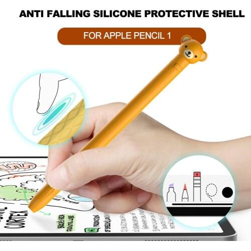 Cute Cartoon Animals For Apple Pencil 1 Case For iPad Tablet Touch Pen Stylus Cartoon Protective Sleeve Cover Flower Pencil Case