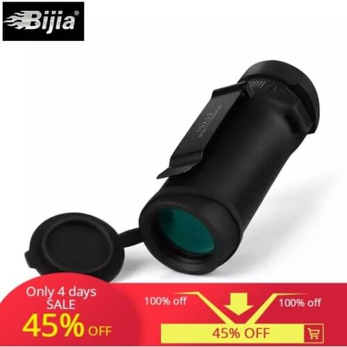 BIJIA 10x42 High Quality Single Focus Optic Lens Monocular Non-slip Pocket Telescope Hunting Camping Travel Spotting Scope Tools