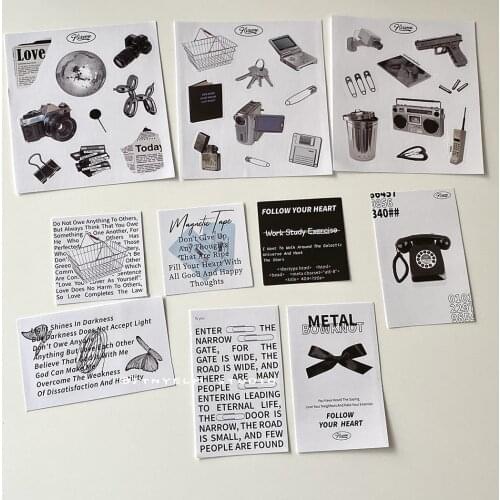 SaYing Hisome Sticker Pack Moment Archive Series Ins Hand Curtain Collage Material Student Decoration Stationery Sticker