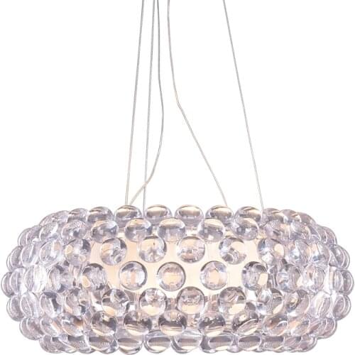 New Chandeliers Foscarini Caboche Pendant Lamp ,Eliana Gerotto Designed Clear Transparent/Amber Acrylic Ball Pendent Light