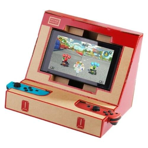 Mini Portable Foldable Stand for Nintend Switch NS NX Console Joy Con DIY Labo Cardboard Paper Arcade Station Bracket Simulator